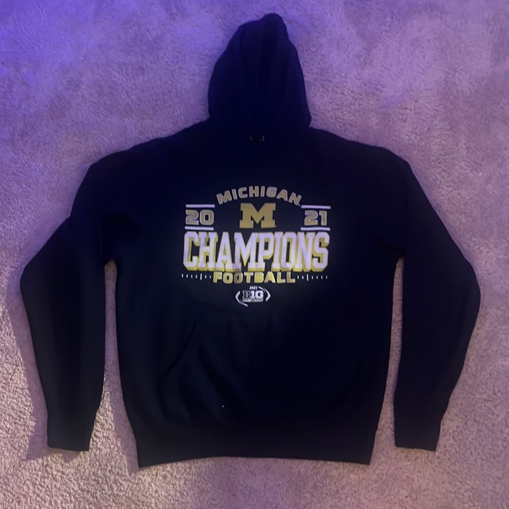 university of michigan football 2021 big ten champions hoodie